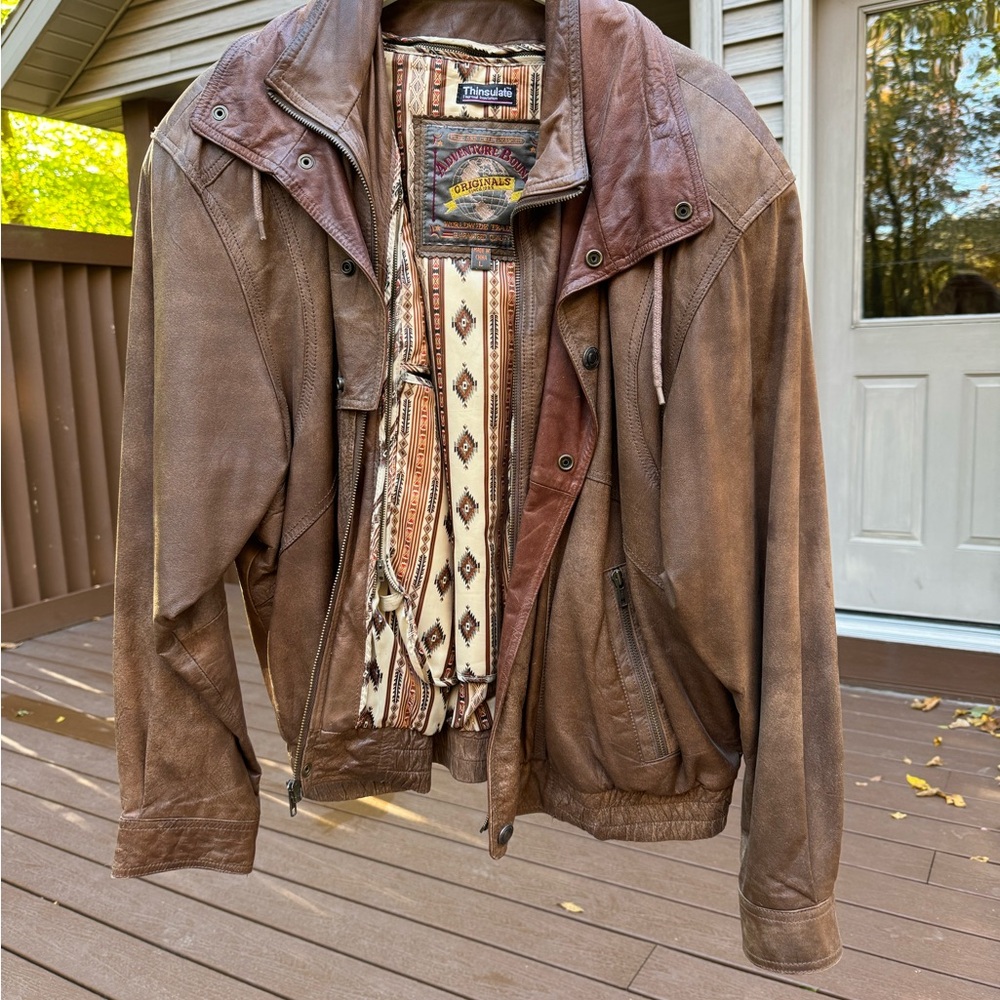 Adventure bound leather jacket